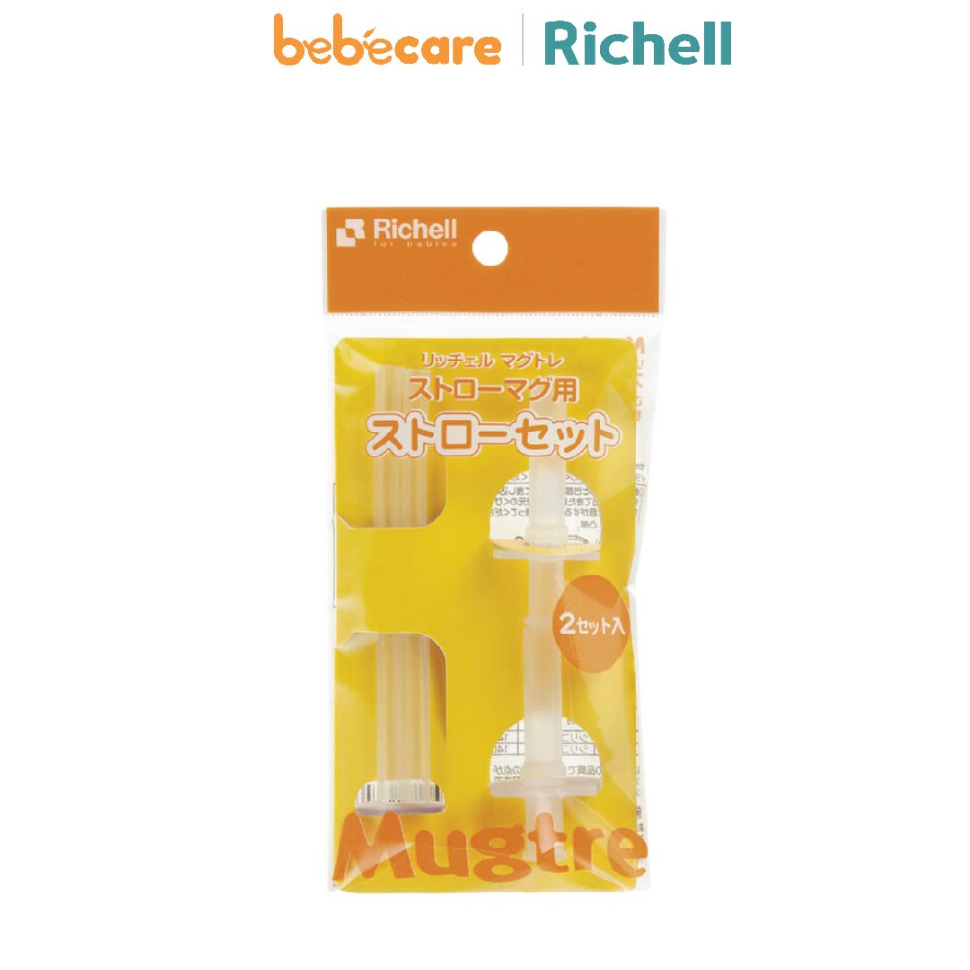 Richell 1 (1080)-Bộ 2 Ống Hút Thay Thế Richell Cho Cốc Mugtre